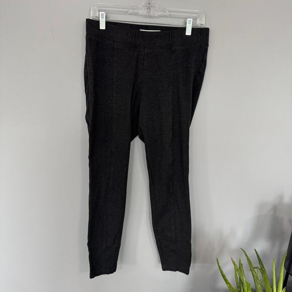 Old Navy Stevie Ponte Pants Heather Gray Size Large High Waisted Knit Pants - Picture 1 of 6